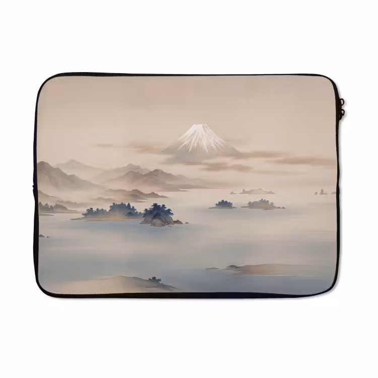 Laptophoes - Japans - Landschap - Beige — 5