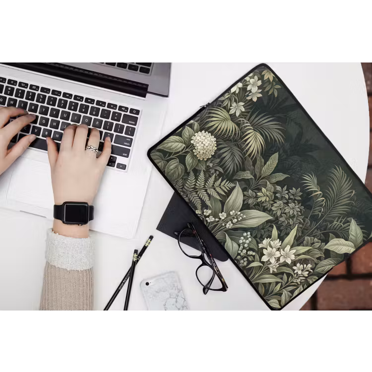 Laptophoes - Jungle - Bladeren - Botanisch - Groen — 3