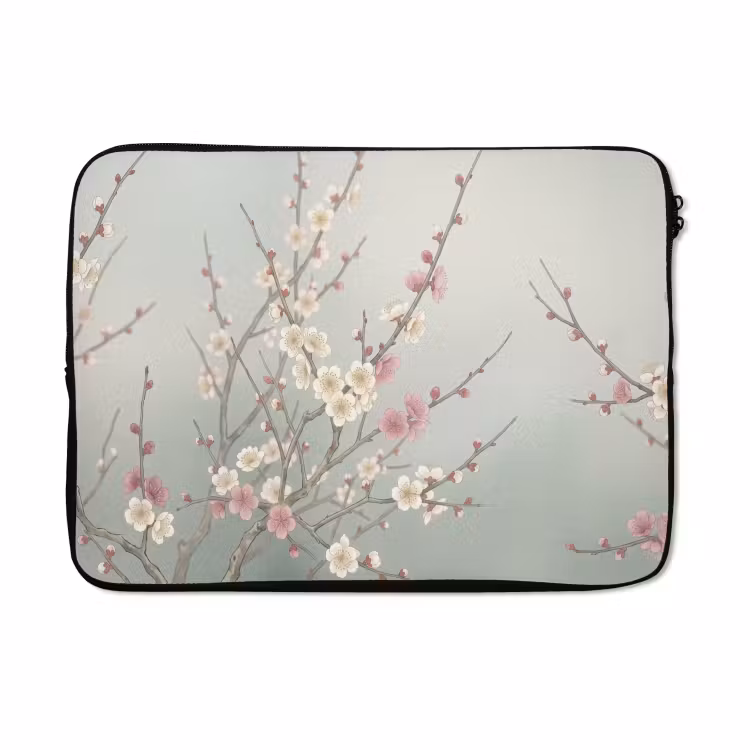 Laptophoes - Kersen - Bloesem - Groen — 5
