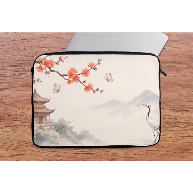 Laptophoes - Kraanvogel - Azië - Klassiek — 2