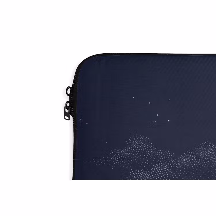Laptophoes - Kraanvogels - Nachthemel - Blauw — 6