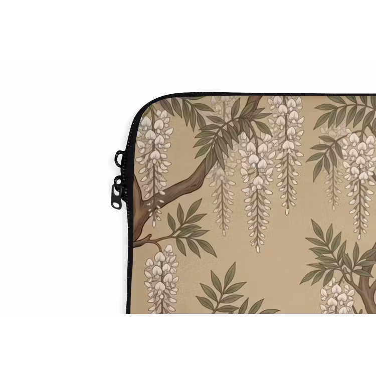 Laptophoes - Kraanvogels - Water - Beige — 6