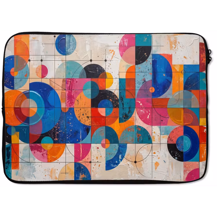 Laptophoes - Kunst - Geometrisch - Abstract - Kleurrijk — 1