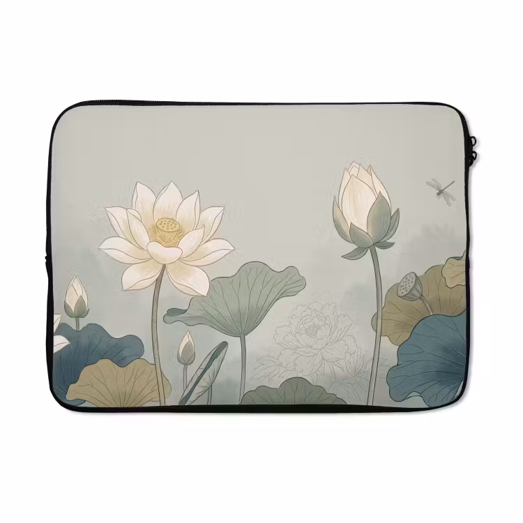 Laptophoes - Lotus - Bloemen - Groen — 5