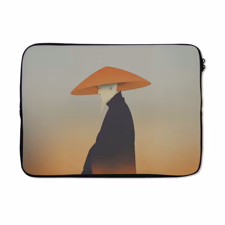 Laptophoes - Minimalistisch - Silhouet - Oranje — 5