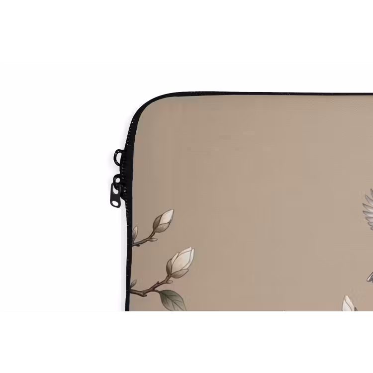 Laptophoes - Oosters - Vogels - Beige — 6