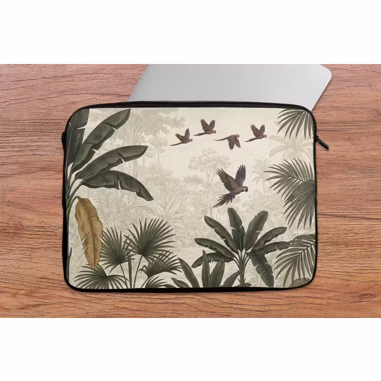 Laptophoes - Papagaaien - Jungle - Tropisch - Green — 2