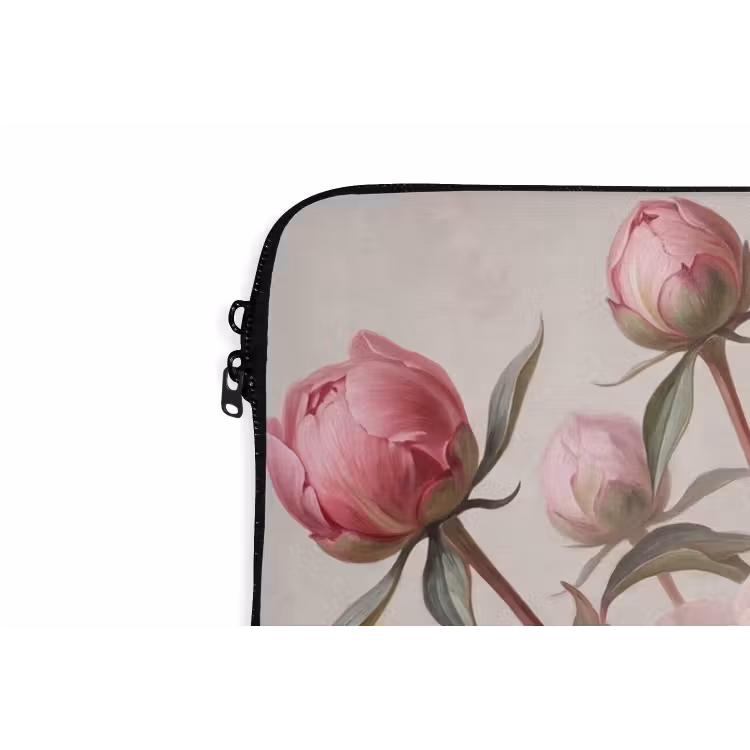 Laptophoes - Pioenrozen - Boeket - Roze — 6