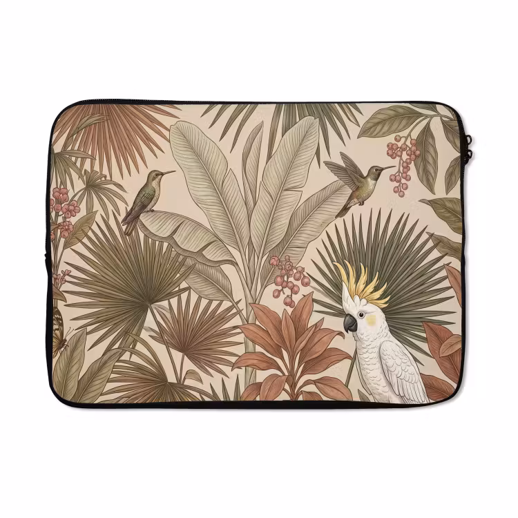Laptophoes - Tropisch - Vogels - Beige — 5