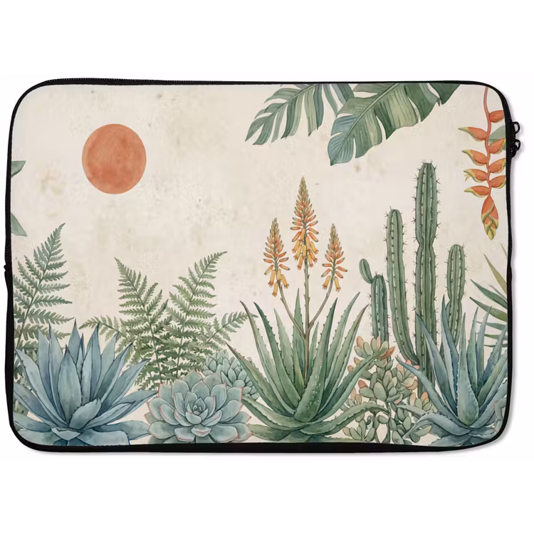 Laptophoes - Woestijn - Planten - Groen — 1