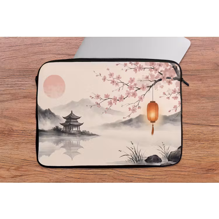 Laptophoes - Zon - Japans - Traditioneel — 2