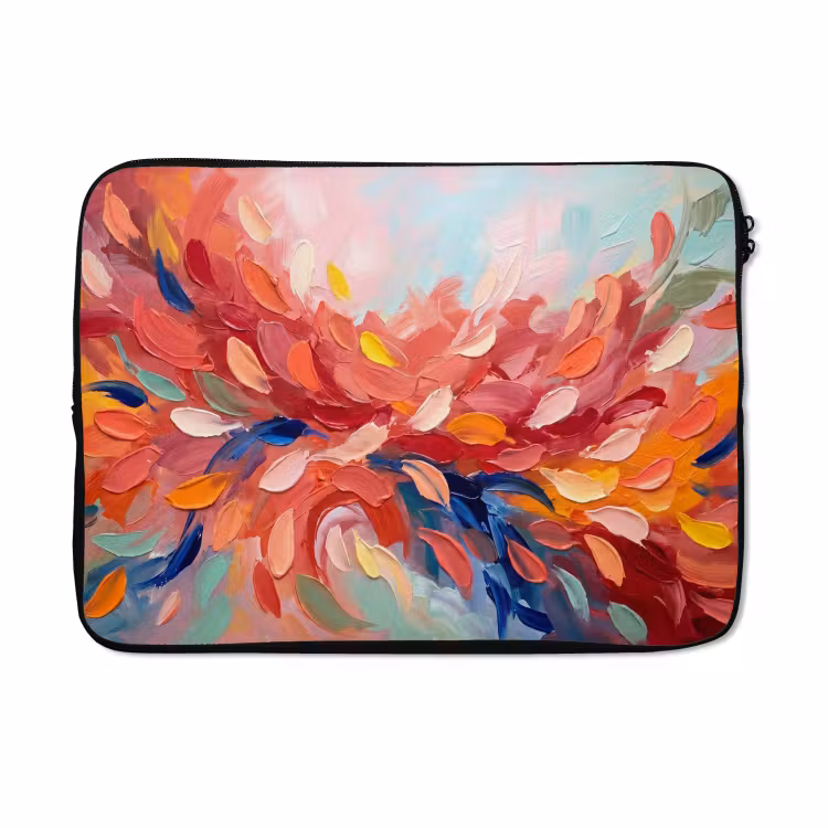 Laptophoes - Bloemen - Abstract - Kunst - Modern — 5