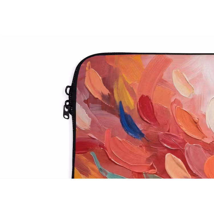 Laptophoes - Bloemen - Abstract - Kunst - Modern — 6