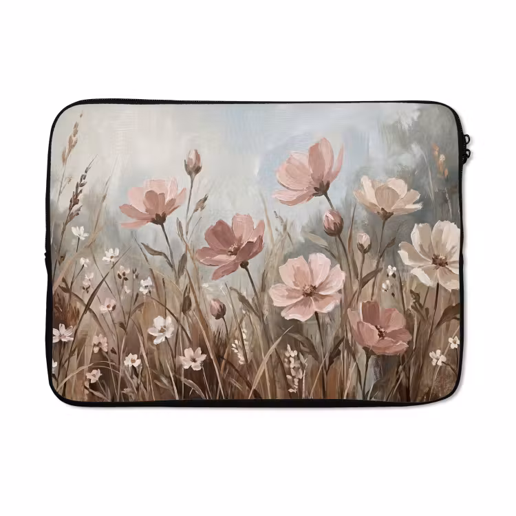 Laptophoes - Bloemen - Botanisch - Schilderij - Pastel - Rustiek — 5