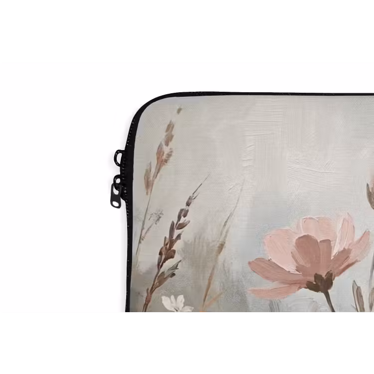 Laptophoes - Bloemen - Botanisch - Schilderij - Pastel - Rustiek — 6