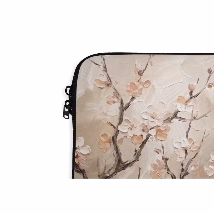 Laptophoes - Bloesem - Takken - Schilderij - Beige - Serene — 6