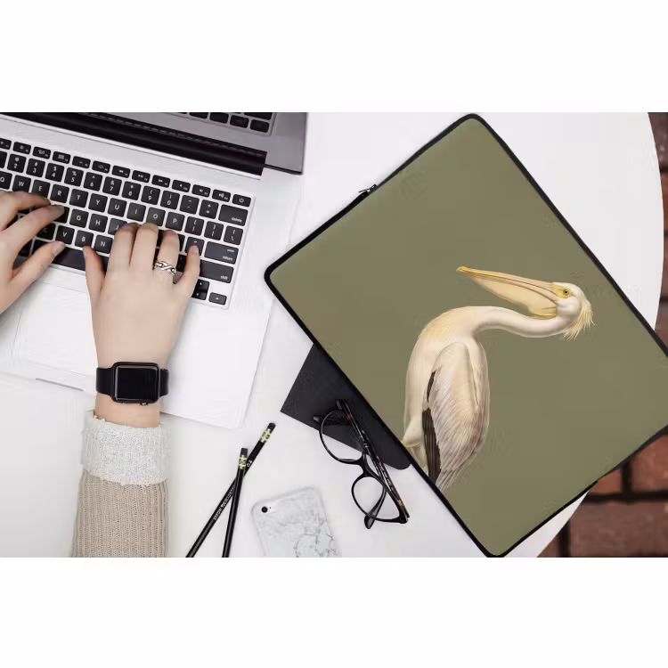 Laptophoes - Pelikaan - Wit - Vogel - Klassiek - Natuur — 3