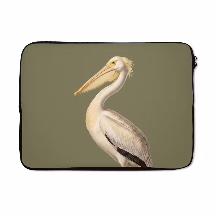 Laptophoes - Pelikaan - Wit - Vogel - Klassiek - Natuur — 5