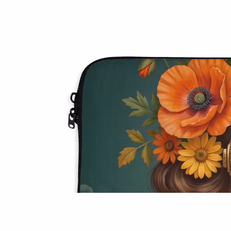 Laptophoes - Portret - Vrouw - Kleurrijk - Expressief — 6