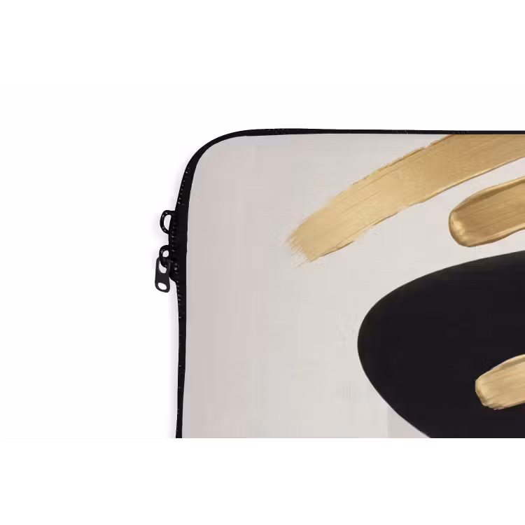 Laptophoes - Vrouw - Portret - Modern - Goud - Kunst — 6