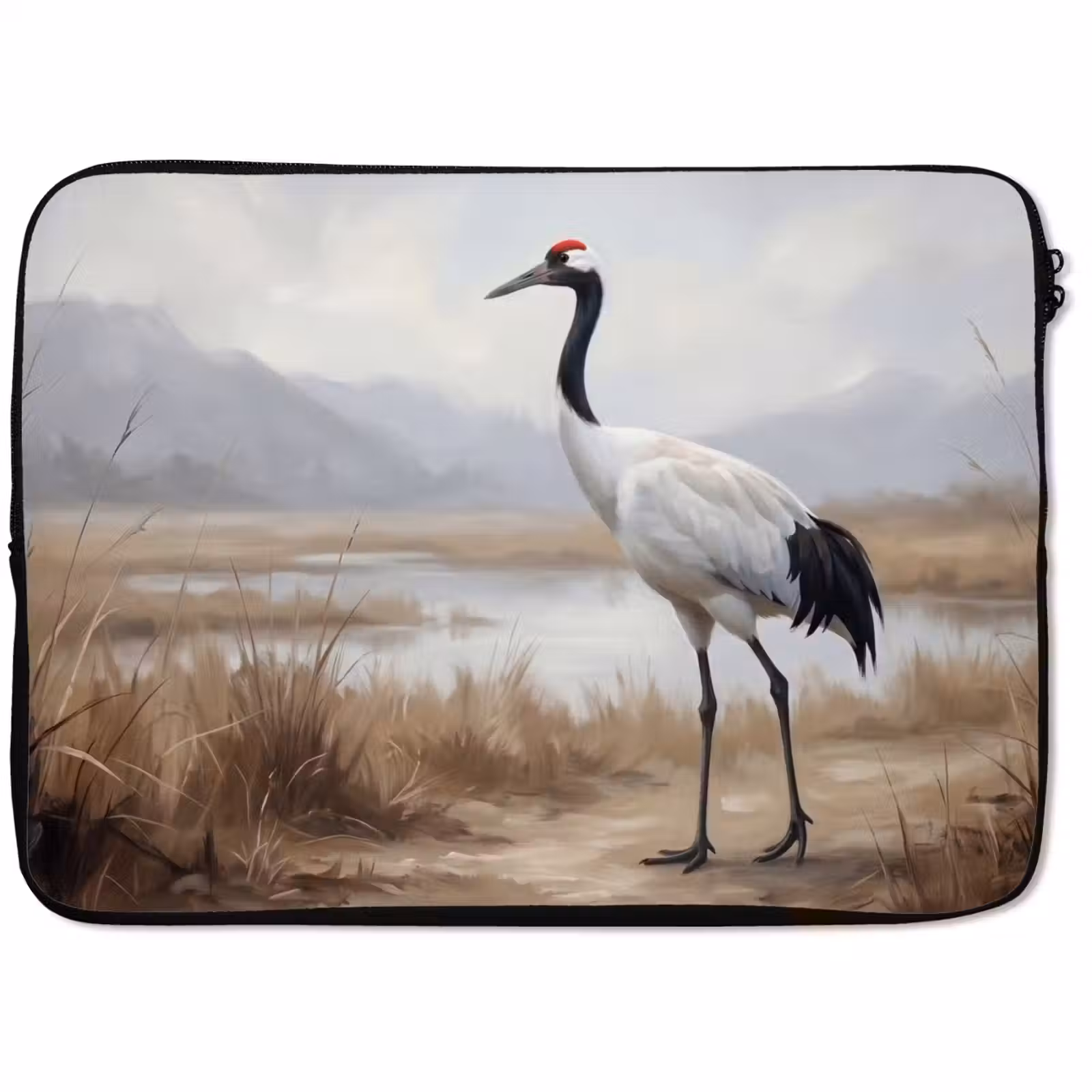 Laptophoes - Kraanvogel - Natuur - Realistisch — 1