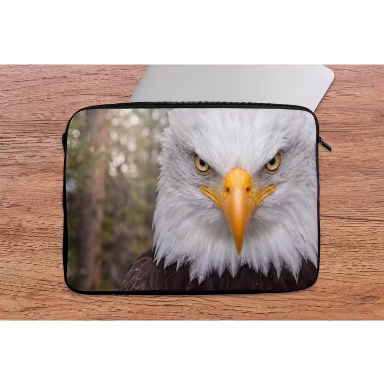 Laptophoes - Amerikaans - Zeearend - Portret - Geel — 2