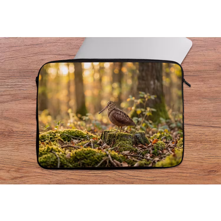 Laptophoes - Houtsnip - Bos - Bladeren - Herfst - Gecamoufleerd — 2