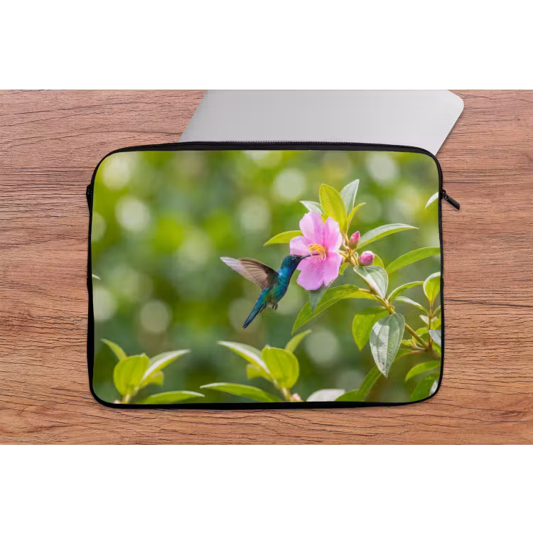 Laptophoes - Kolibrie - Bloem - Natuur - Groen — 2