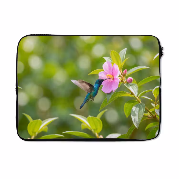 Laptophoes - Kolibrie - Bloem - Natuur - Groen — 5