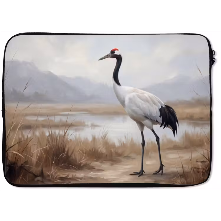 Laptophoes - Kraanvogel - Natuur - Realistisch — 1