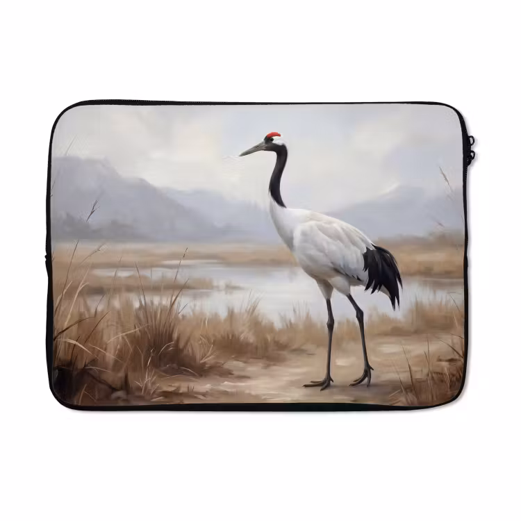 Laptophoes - Kraanvogel - Natuur - Realistisch — 5