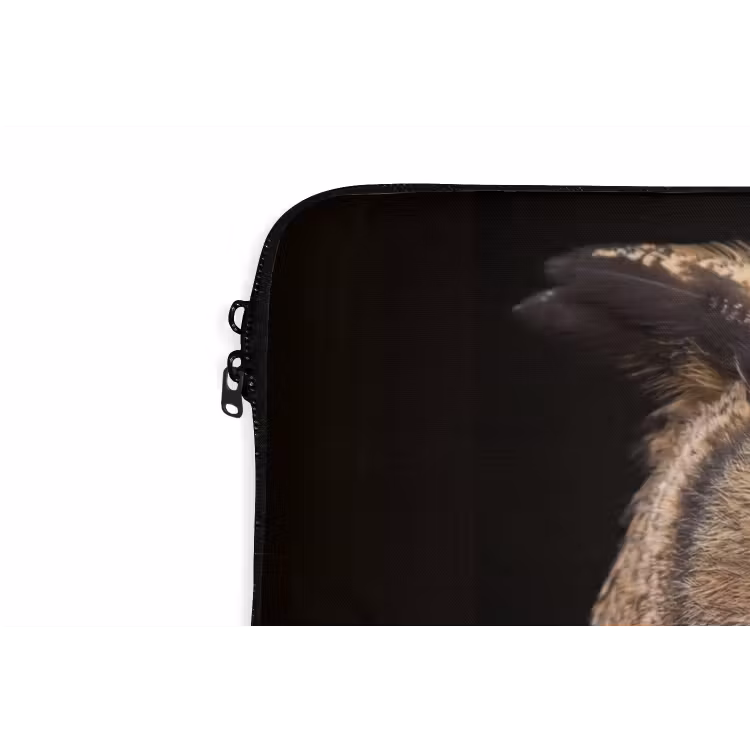 Laptophoes - Oehoe - Uil - Portret - Bruin — 6