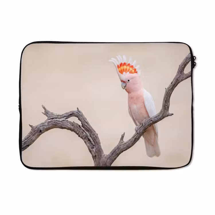 Laptophoes - Papagaai - Tak - Roze — 5