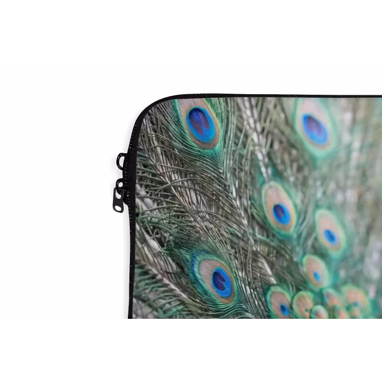 Laptophoes - Pauw - Veren - Blauw — 6
