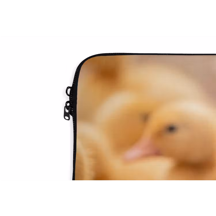 Laptophoes - Pijltje - Eend - Natuur - Geel — 6
