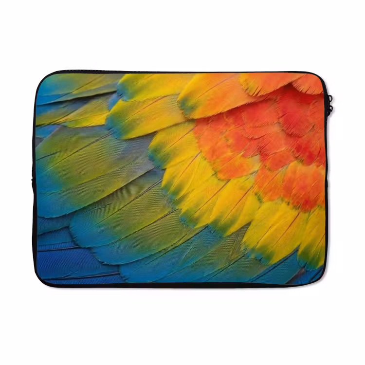 Laptophoes - Veren - Ara - Kleurrijk — 5