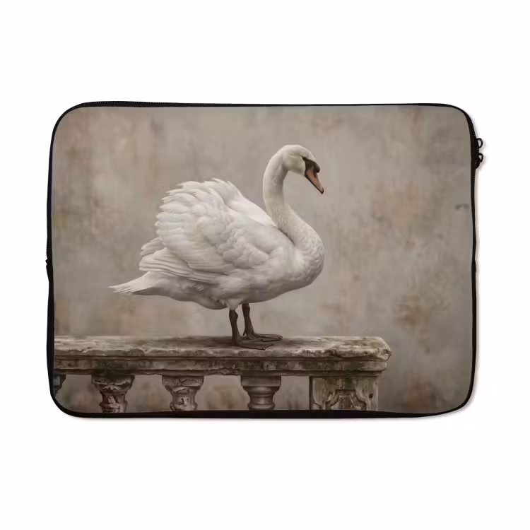 Laptophoes - Zwaan - Elegant - Dieren - Wit — 5