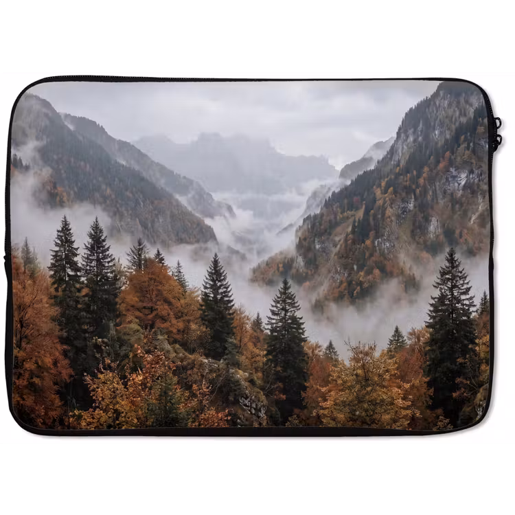 Laptophoes - Bergen - Vallei - Mist - Herfst - Natuur — 1