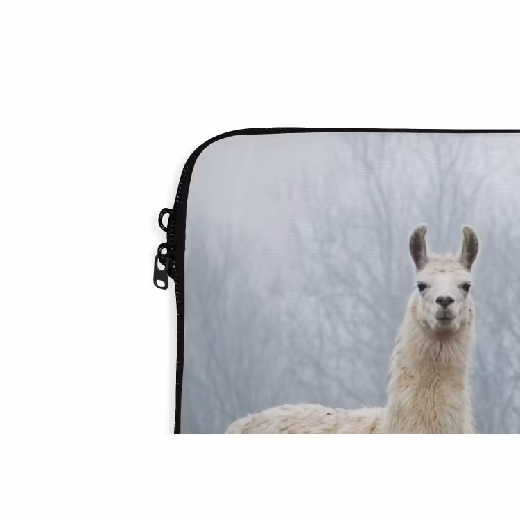 Laptophoes - Boerderijdieren - Groep - Mist - Natuur - Rustiek — 6