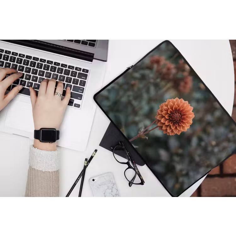 Laptophoes - Dahlia - Bloem - Natuur - Sfeervol — 3