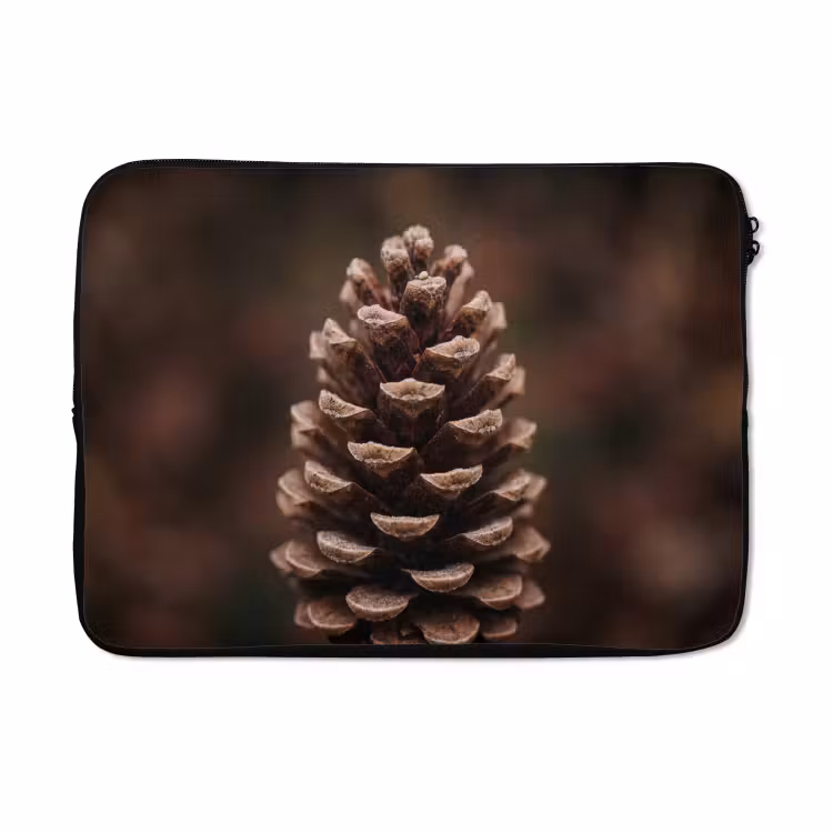 Laptophoes - Dennenappel - Bos - Herfst - Bruin - Sfeervol — 5