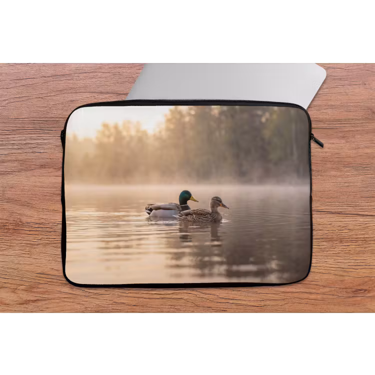 Laptophoes - Eenden - Water - Mist - Natuur — 2