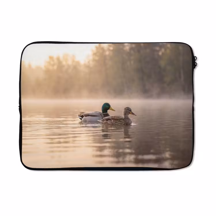 Laptophoes - Eenden - Water - Mist - Natuur — 5