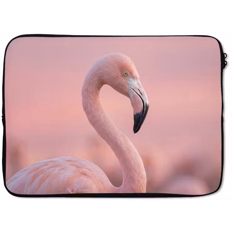 Laptophoes - Flamingo - Portret - Roze — 1