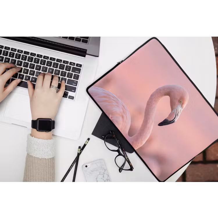 Laptophoes - Flamingo - Portret - Roze — 3