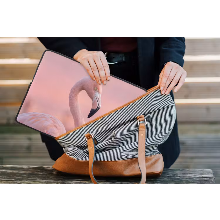 Laptophoes - Flamingo - Portret - Roze — 4