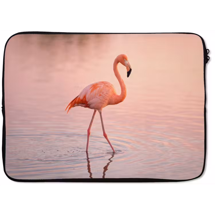 Laptophoes - Flamingo - Water - Roze — 1