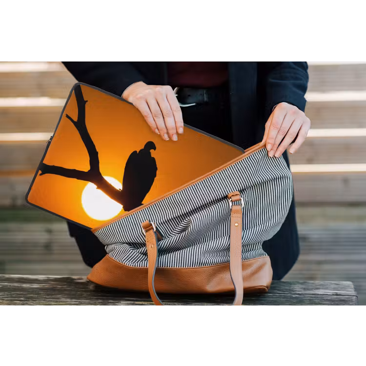 Laptophoes - Gier - Tak - Zon - Oranje — 4