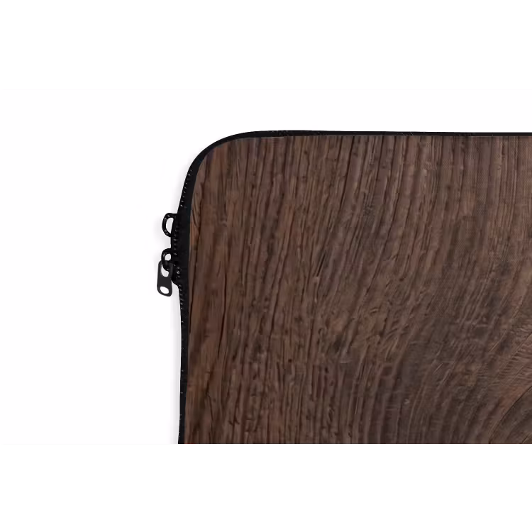 Laptophoes - Houtnerf - Textuur - Patroon - Bruin - Rustiek — 6