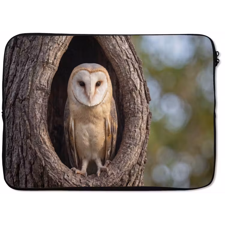 Laptophoes - Kerkuil - Boom - Natuur - Bruin — 1